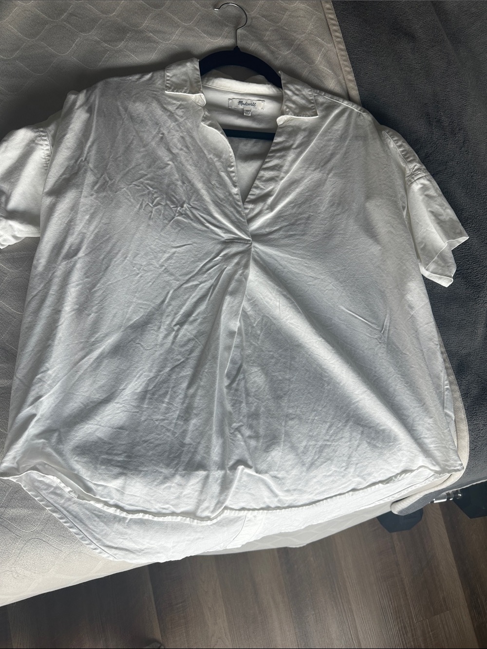 Madewell collared white top
